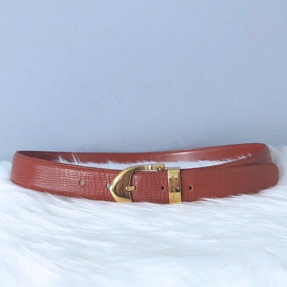Louis Vuitton epi leather belt 85 S M EUC w/box - Picture 4 of 7